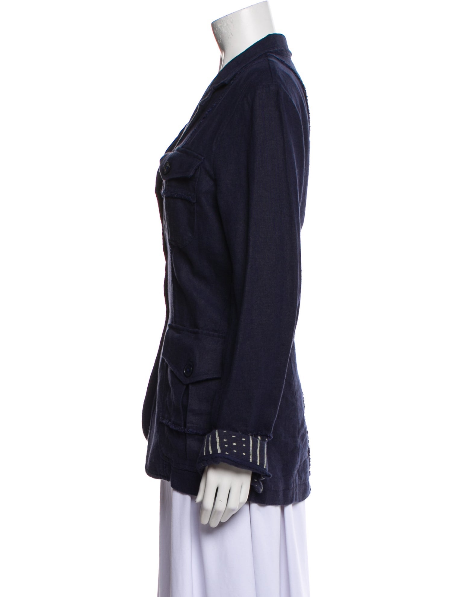 Lauren Ralph Lauren Linen Striped Blazer