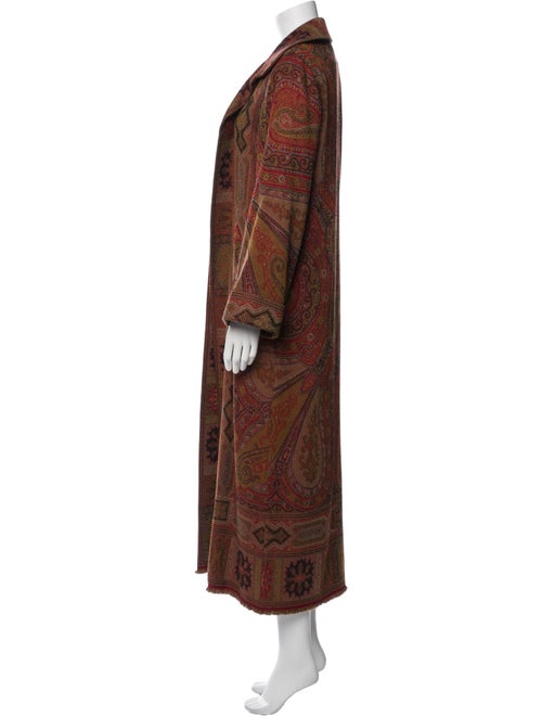 Ralph Lauren Black Label Wool Plaid Print Coat