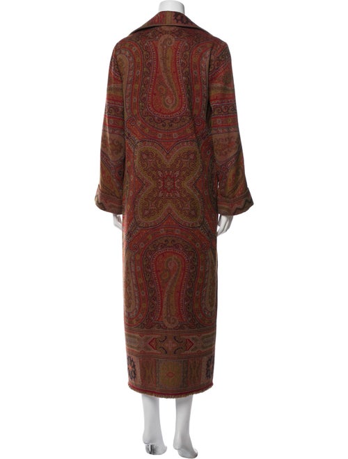 Ralph Lauren Black Label Wool Plaid Print Coat