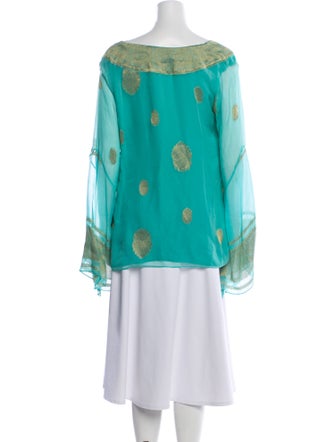 Ralph Lauren Black Label Silk Printed Blouse