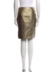 Ralph Lauren Black Label Leather Knee-Length Skirt