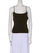 Ralph Lauren Black Label Cashmere Square Neckline Top