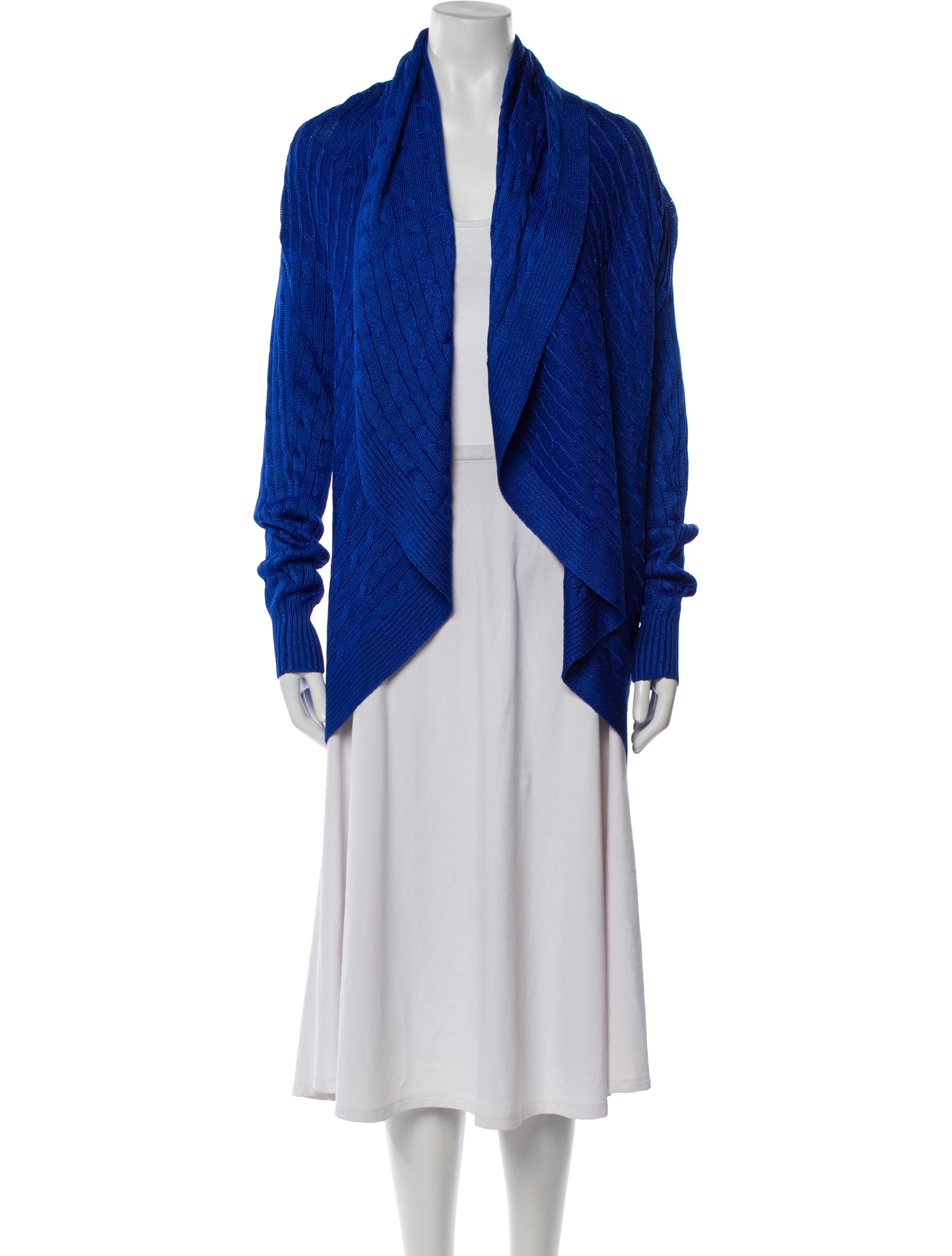 Ralph Lauren Black Label Silk Open Front Sweater