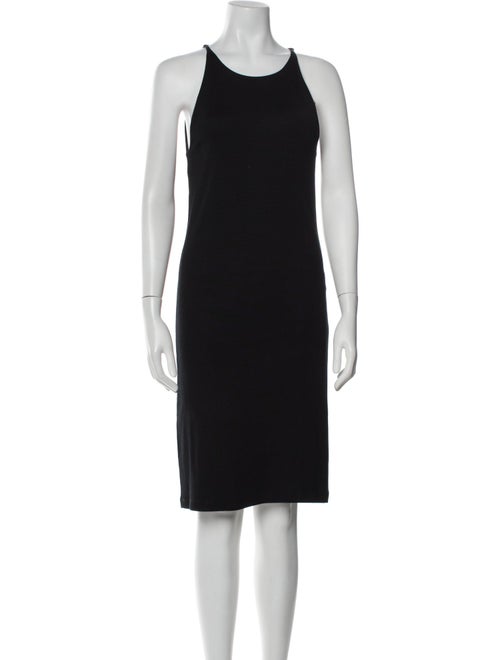 Ralph Lauren Black Label Scoop Neck Knee-Length Dress