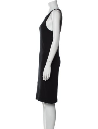 Ralph Lauren Black Label Scoop Neck Knee-Length Dress