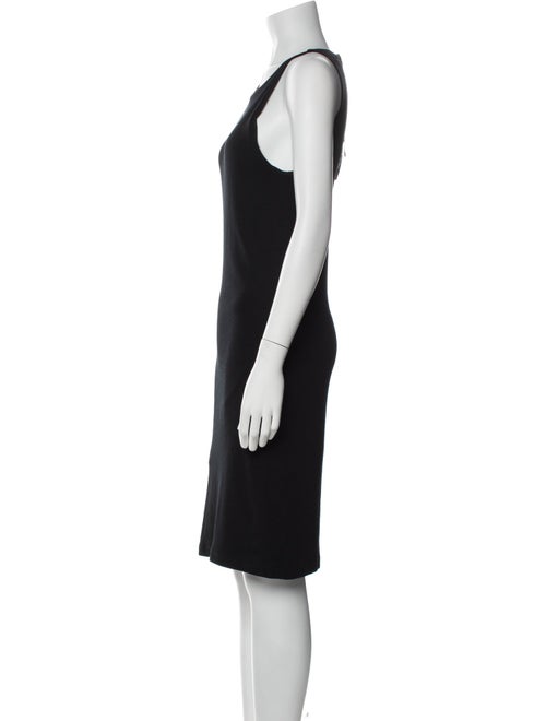 Ralph Lauren Black Label Scoop Neck Knee-Length Dress