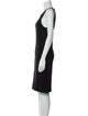 Ralph Lauren Black Label Scoop Neck Knee-Length Dress