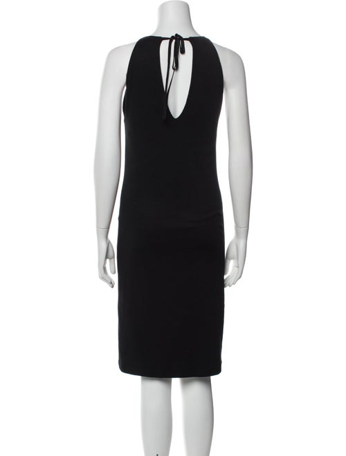 Ralph Lauren Black Label Scoop Neck Knee-Length Dress