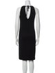 Ralph Lauren Black Label Scoop Neck Knee-Length Dress
