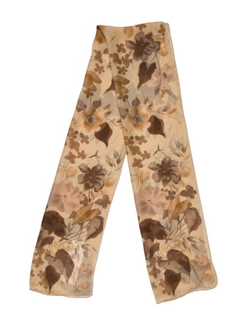 Ralph Lauren Black Label Silk Floral Print Scarf