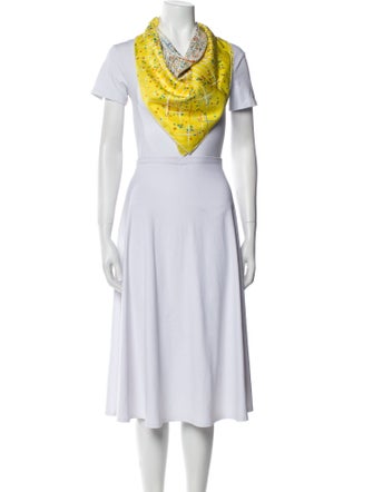 Ralph Lauren Black Label Silk Floral Print Scarf