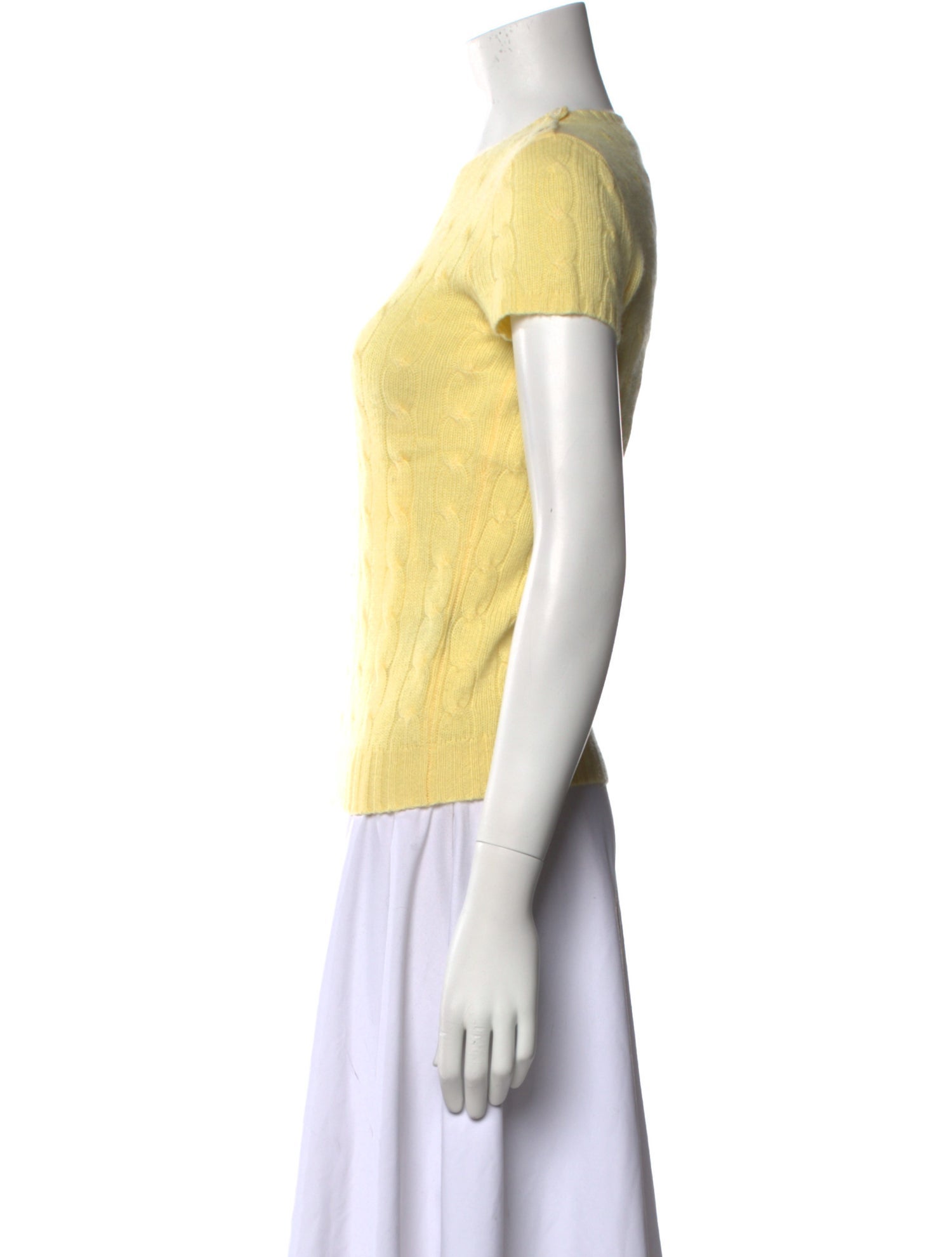 Ralph Lauren Black Label Cashmere Crew Neck Top