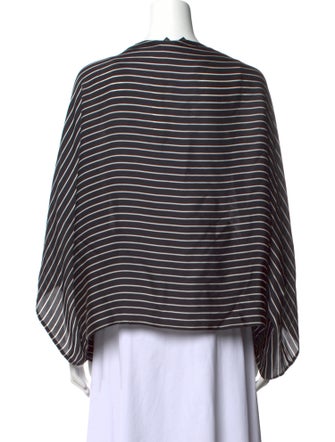 Ralph Lauren Black Label Silk Striped Blouse