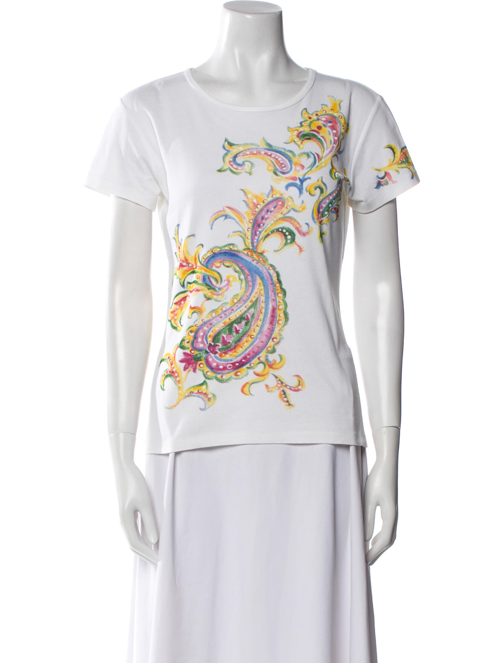 Ralph Lauren Black Label Graphic Print Scoop Neck T-Shirt