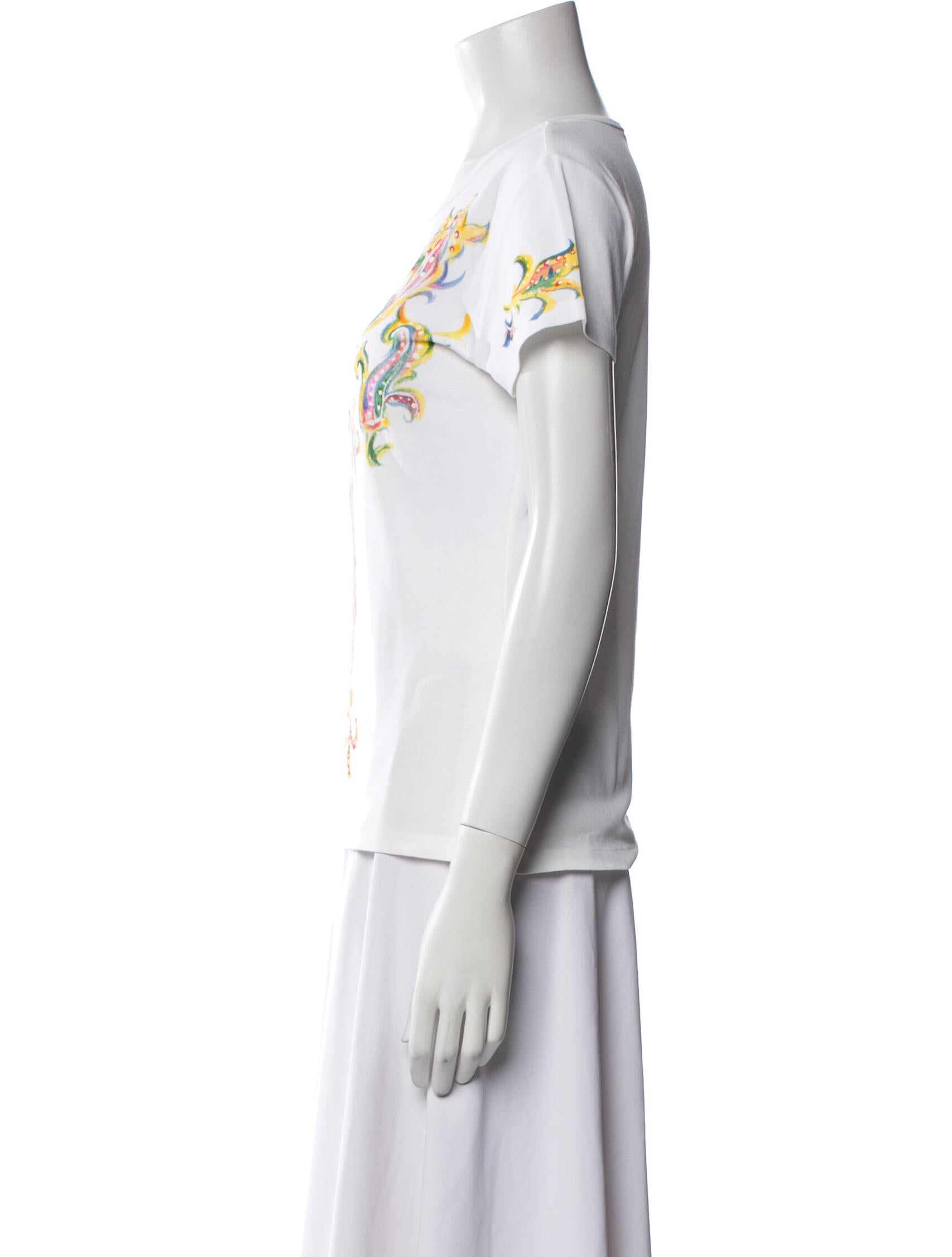 Ralph Lauren Black Label Graphic Print Scoop Neck T-Shirt