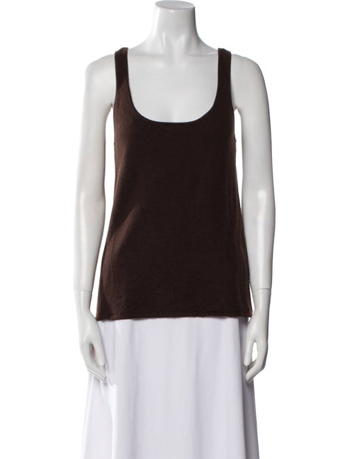 Ralph Lauren Black Label Cashmere Scoop Neck Top