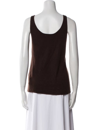 Ralph Lauren Black Label Cashmere Scoop Neck Top