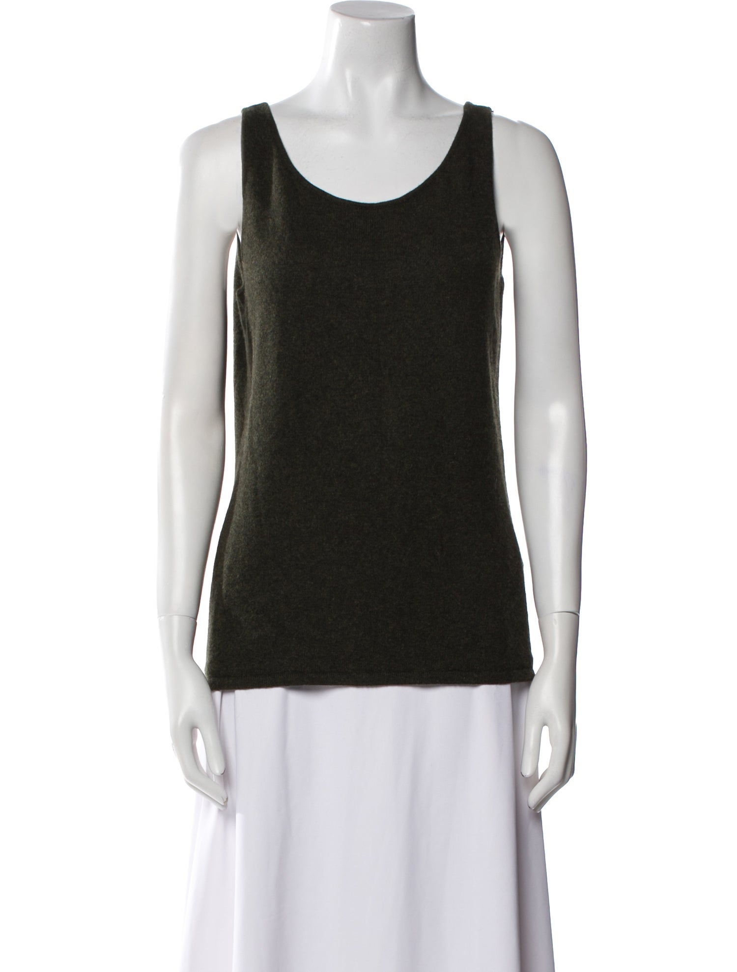 Ralph Lauren Black Label Cashmere Scoop Neck Top