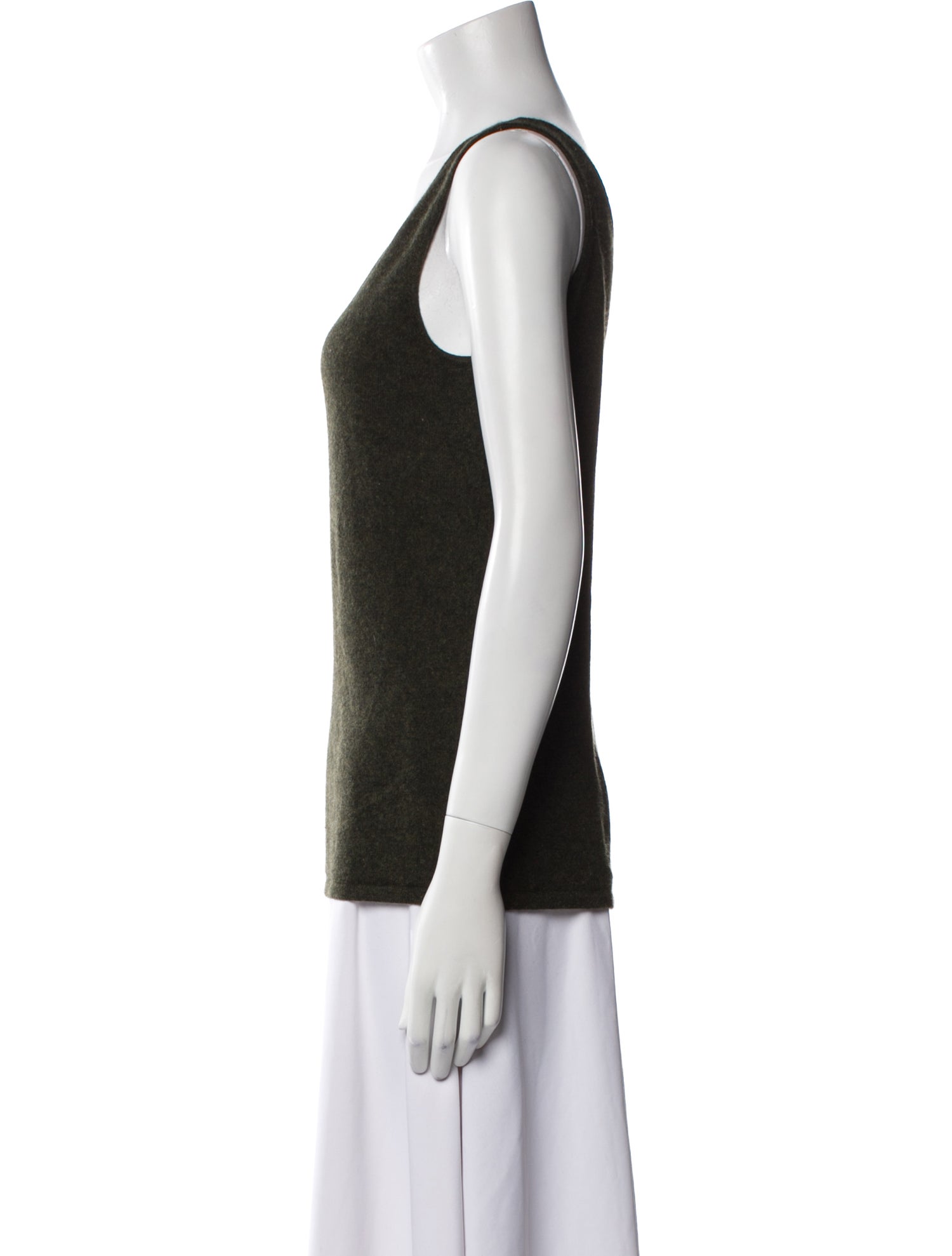 Ralph Lauren Black Label Cashmere Scoop Neck Top
