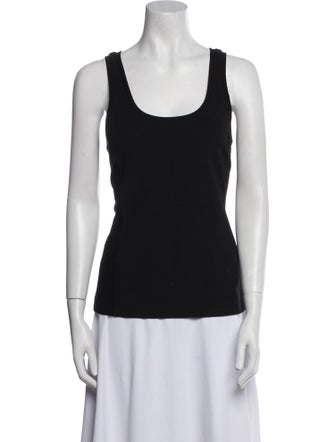 Ralph Lauren Black Label Scoop Neck Sleeveless Top