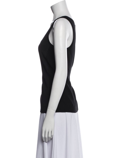 Ralph Lauren Black Label Scoop Neck Sleeveless Top
