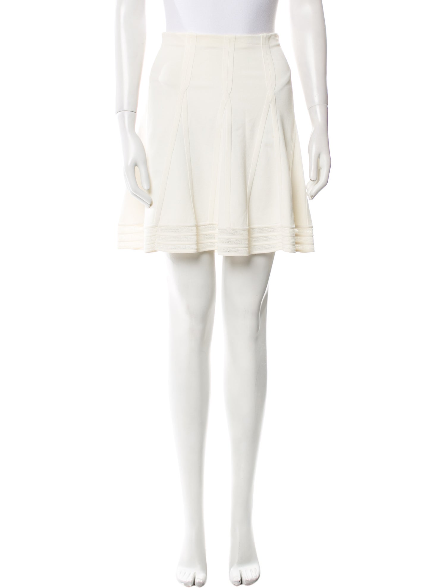 Ralph Lauren Black Label Crochet Trim Mini Skirt