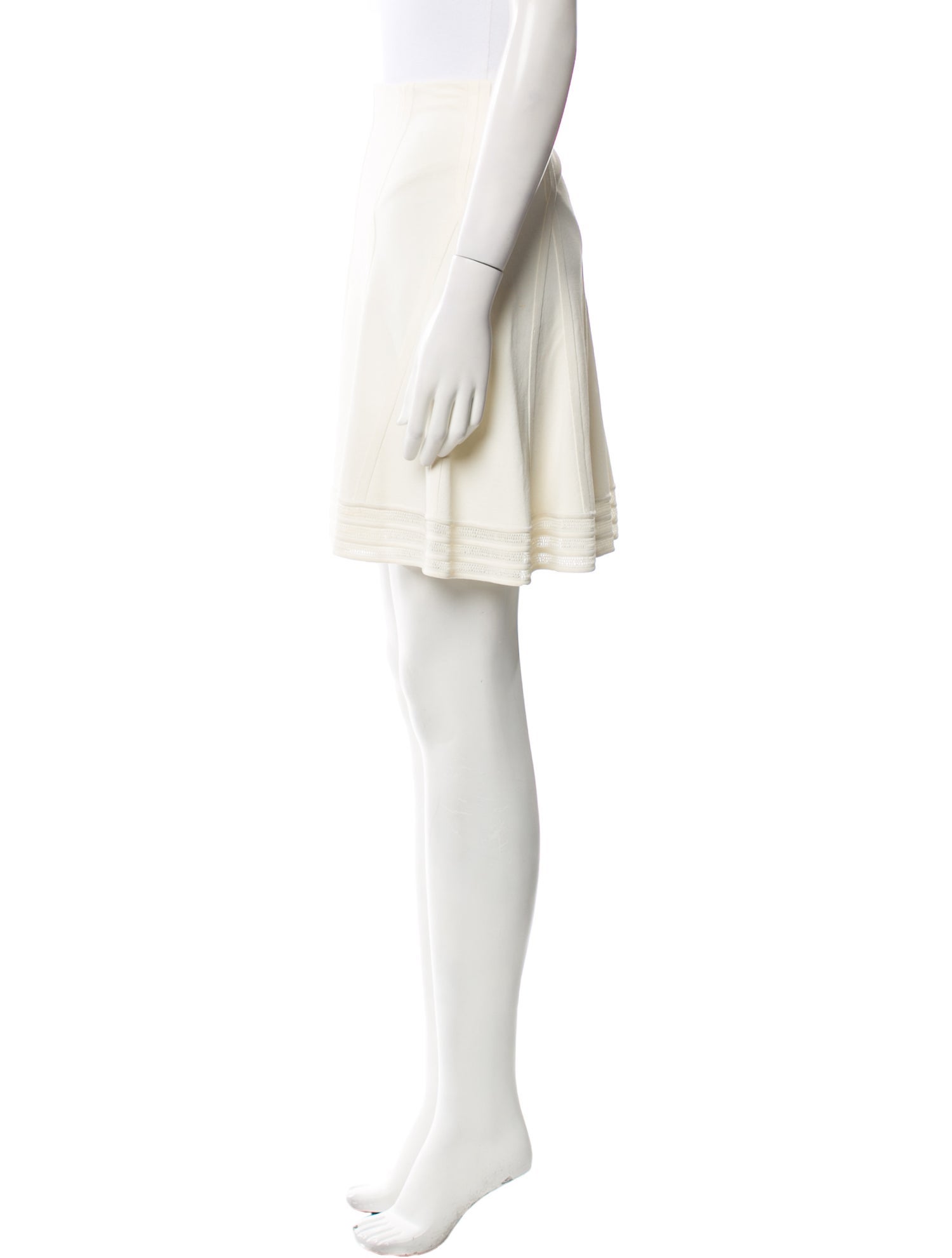 Ralph Lauren Black Label Crochet Trim Mini Skirt