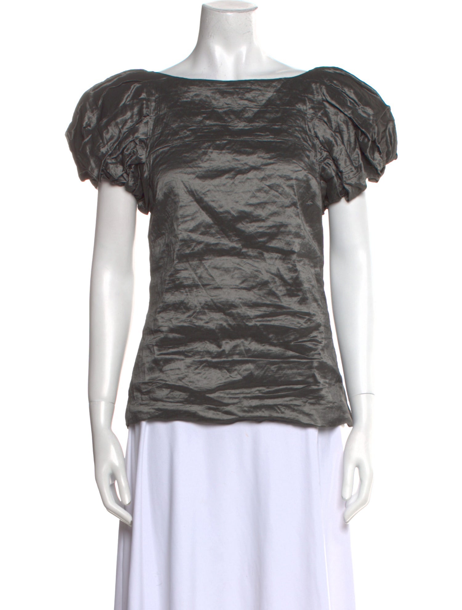 Ralph Lauren Black Label Bateau Neckline Short Sleeve Top