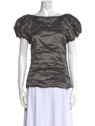 Ralph Lauren Black Label Bateau Neckline Short Sleeve Top