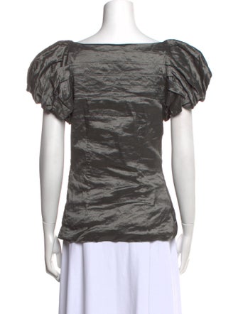 Ralph Lauren Black Label Bateau Neckline Short Sleeve Top