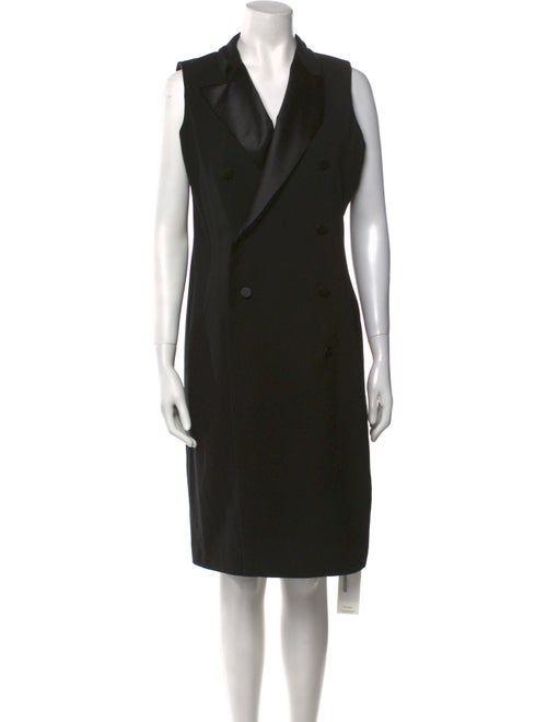 Ralph Lauren Black Label Wool Knee-Length Dress