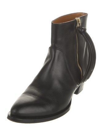 Ralph Lauren Black Label Leather Tassel Accents Boots