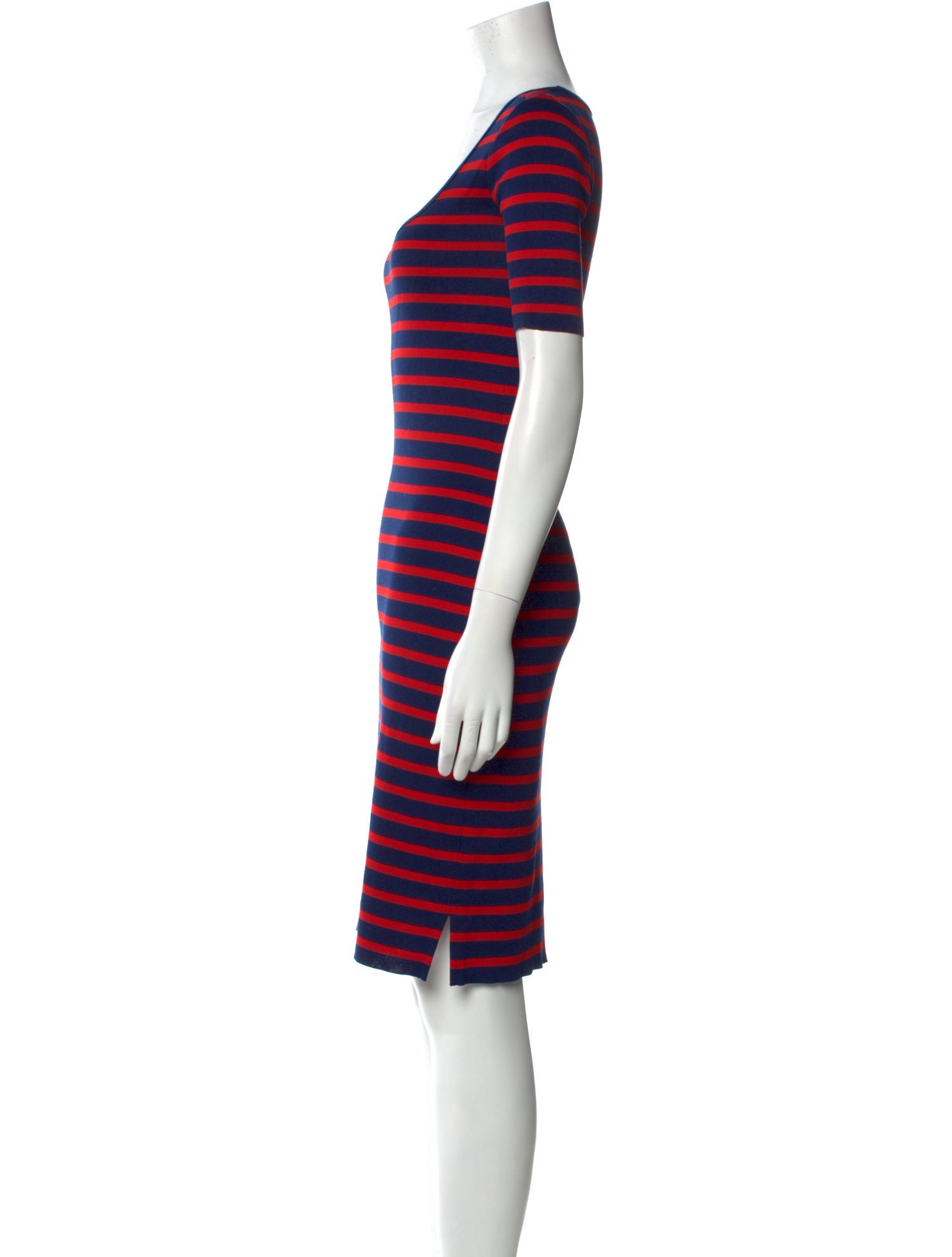 Ralph Lauren Black Label Striped Knee-Length Dress