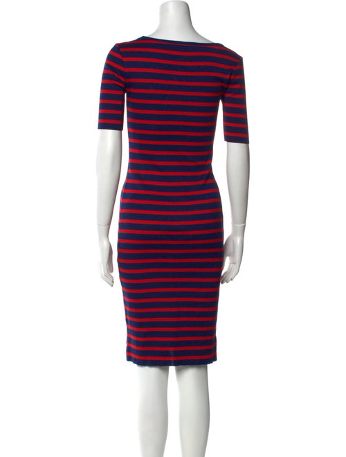 Ralph Lauren Black Label Striped Knee-Length Dress