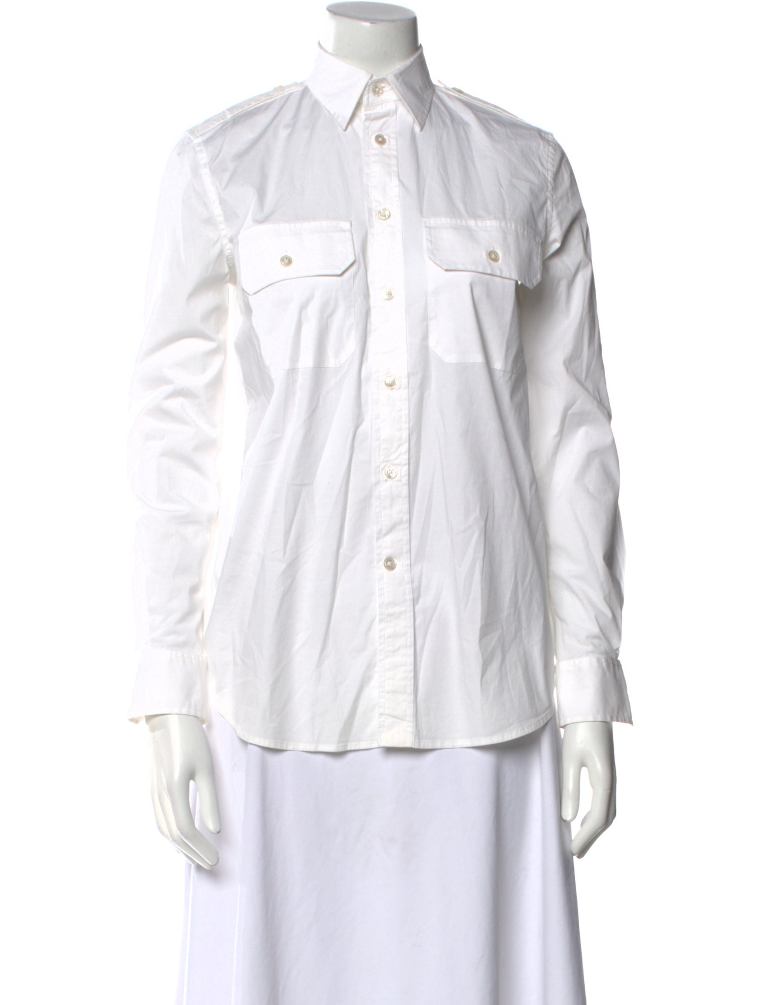 Ralph Lauren Black Label Long Sleeve Button-Up Top
