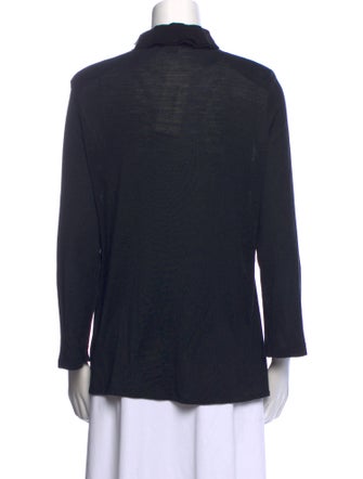 Ralph Lauren Black Label V-Neck Three-Quarter Sleeve Sweatshirt