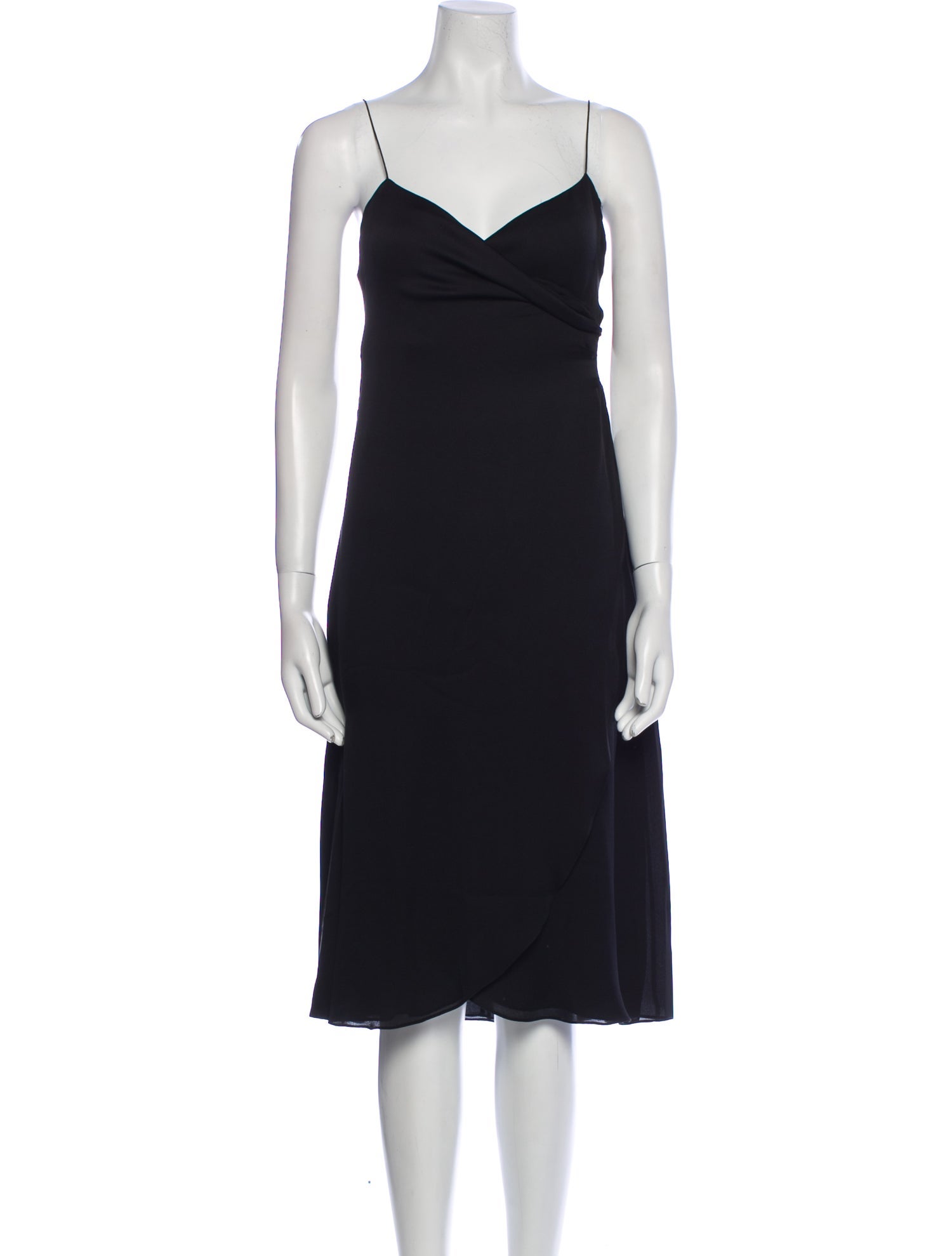 Ralph Lauren Black Label Silk Midi Length Dress