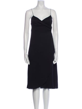 Ralph Lauren Black Label Silk Midi Length Dress