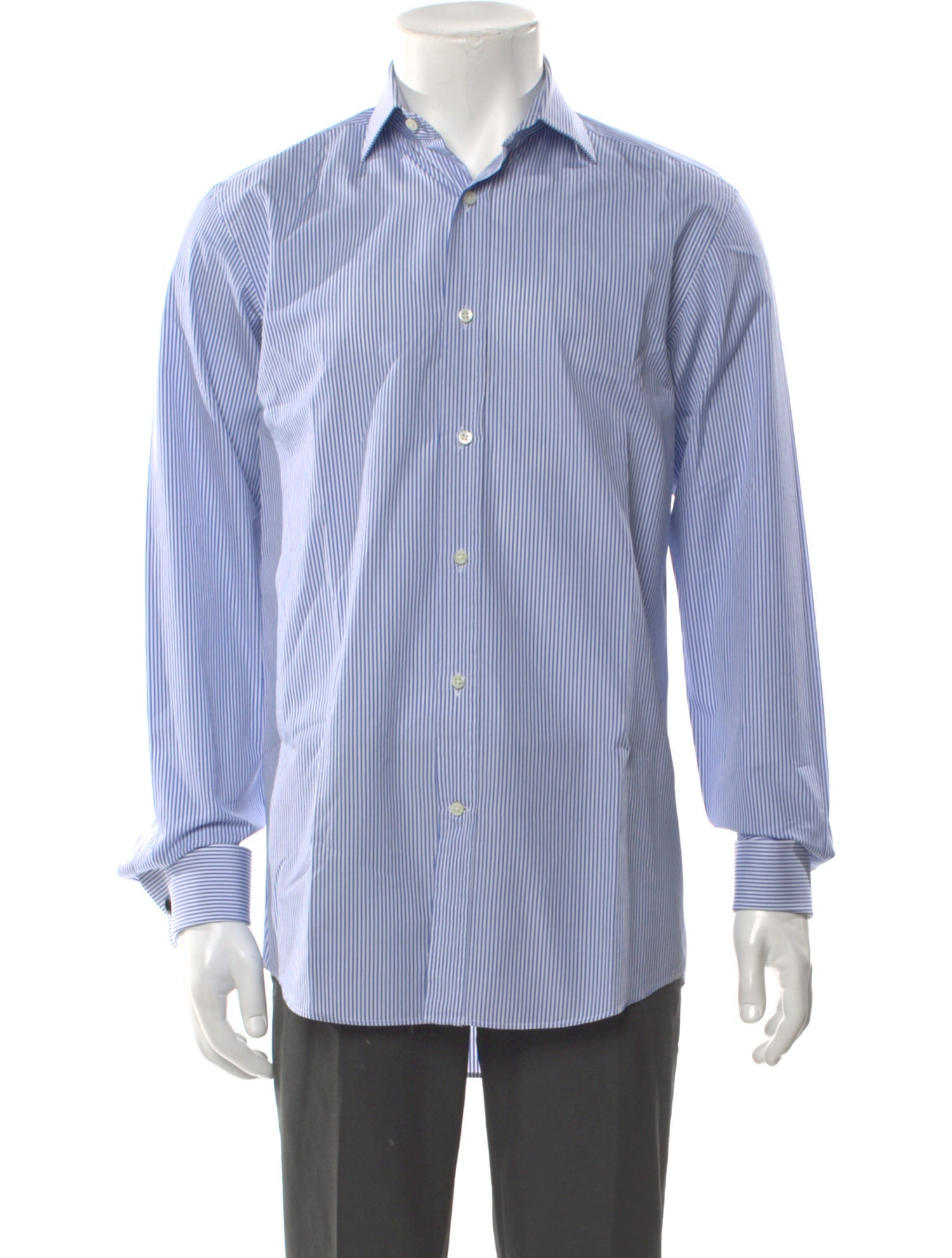 Ralph Lauren Black Label Striped Long Sleeve Dress Shirt