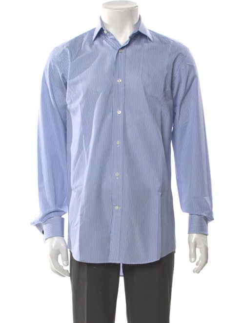 Ralph Lauren Black Label Striped Long Sleeve Dress Shirt