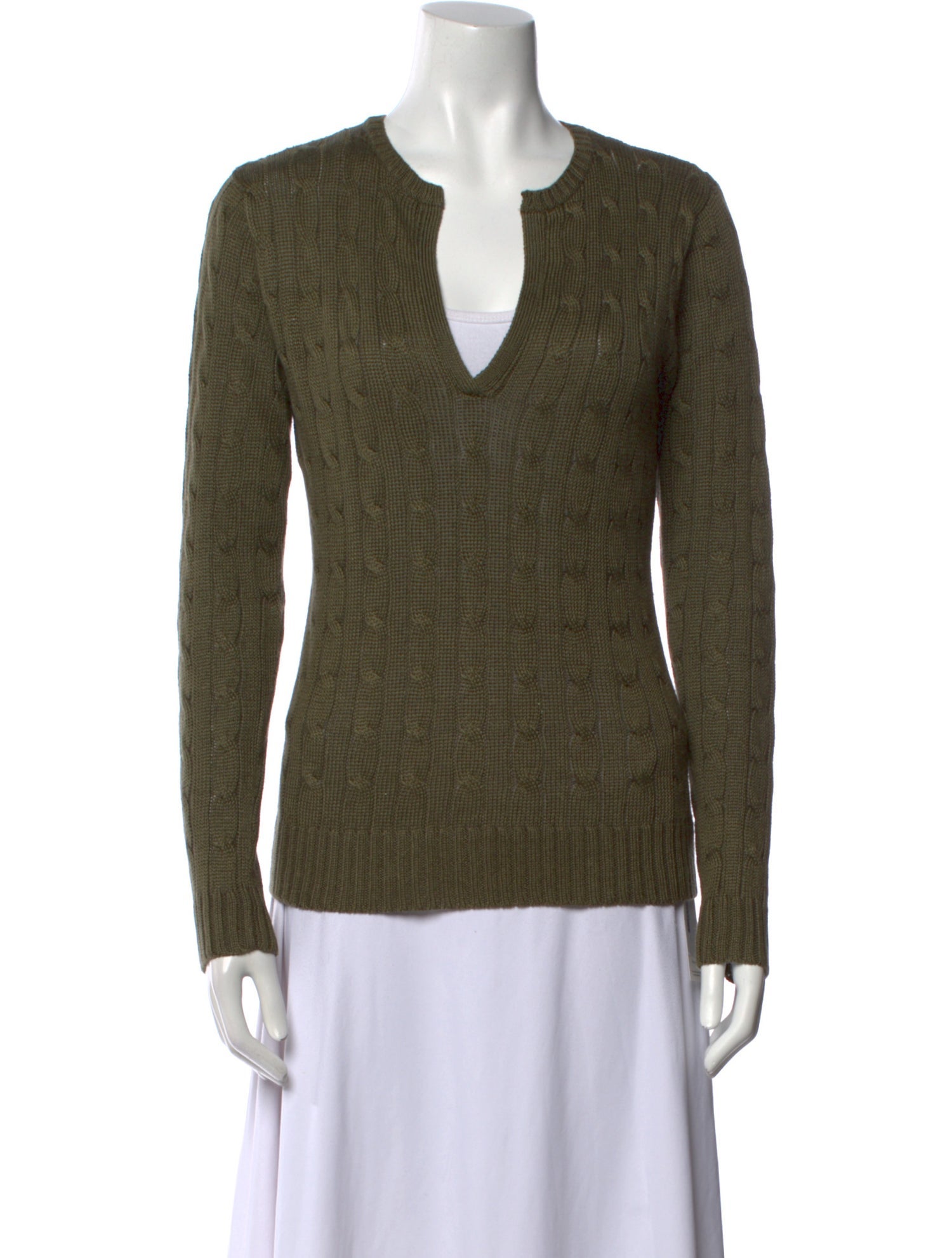 Ralph Lauren Black Label Linen V-Neck Sweater