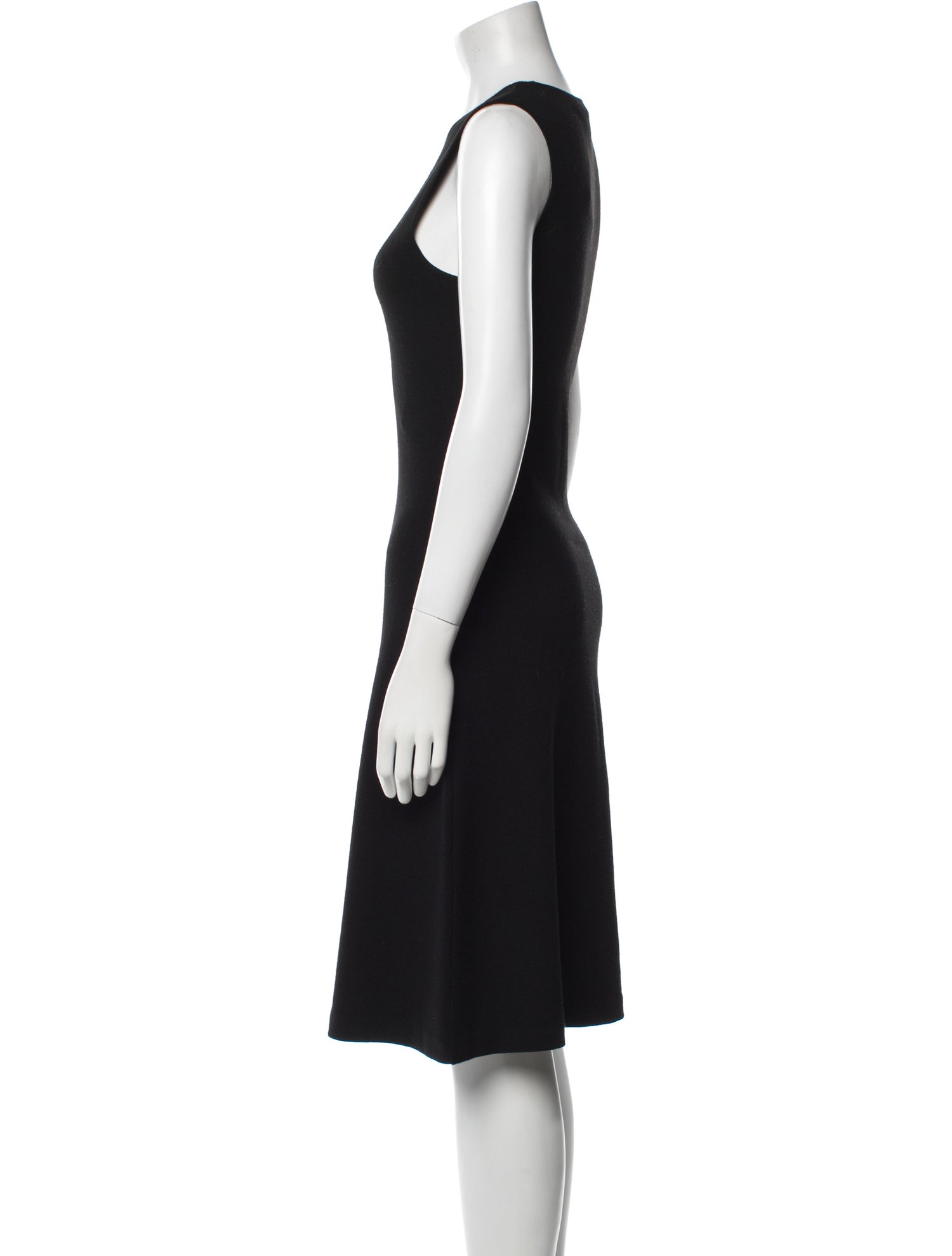 Ralph Lauren Black Label Merino Wool Knee-Length Dress