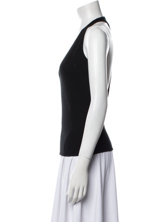Ralph Lauren Black Label Cashmere Halterneck Top
