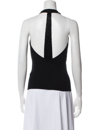 Ralph Lauren Black Label Cashmere Halterneck Top