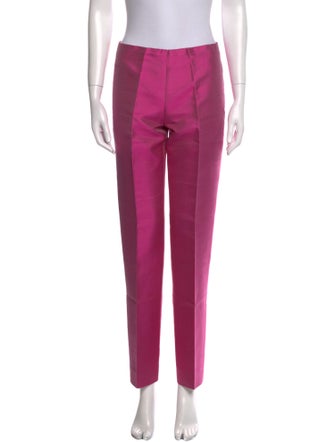 Ralph Lauren Black Label Silk Straight Leg Pants