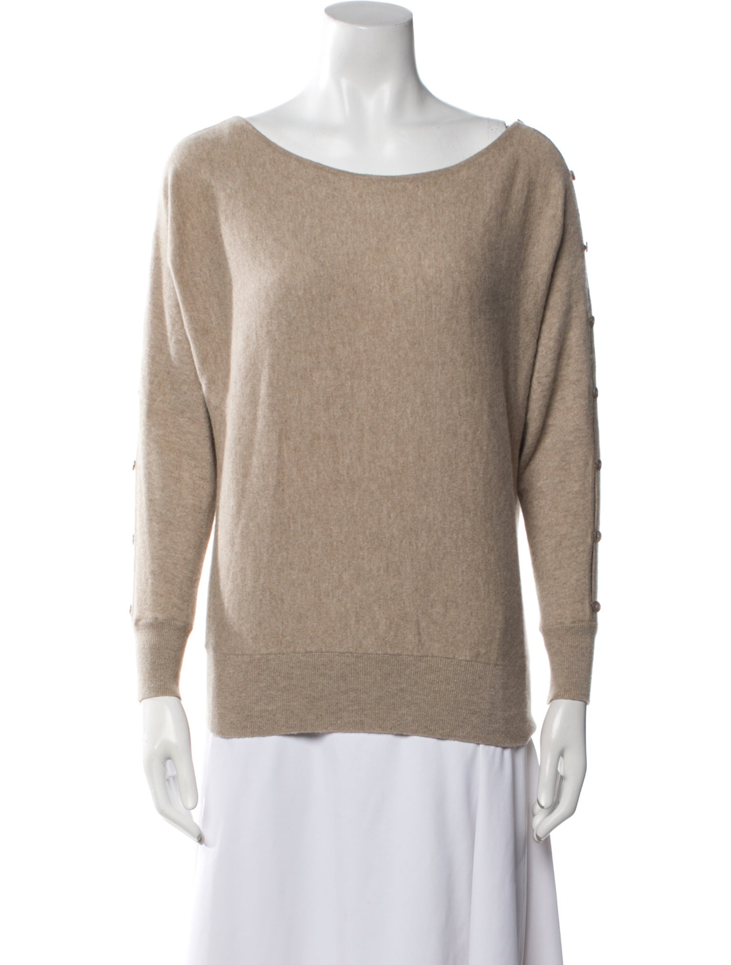 Ralph Lauren Black Label Cashmere Bateau Neckline Sweater