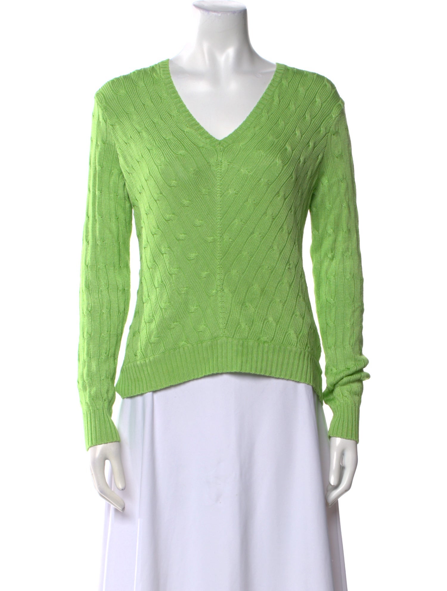 Ralph Lauren Black Label Silk V-Neck Sweater