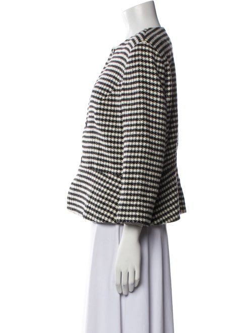 Ralph Lauren Black Label Wool Houndstooth Print Evening Jacket