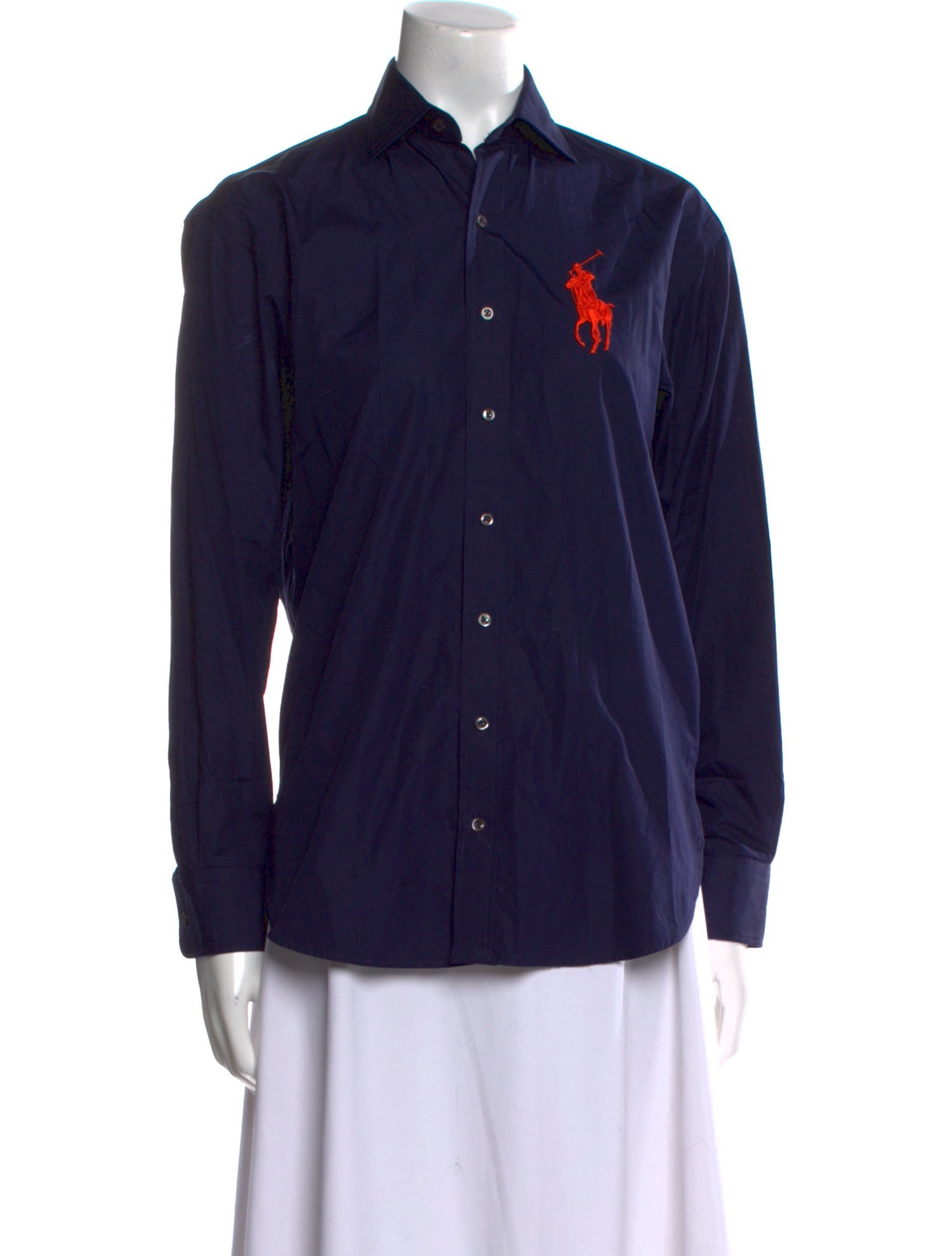 Ralph Lauren Black Label Long Sleeve Button-Up Top