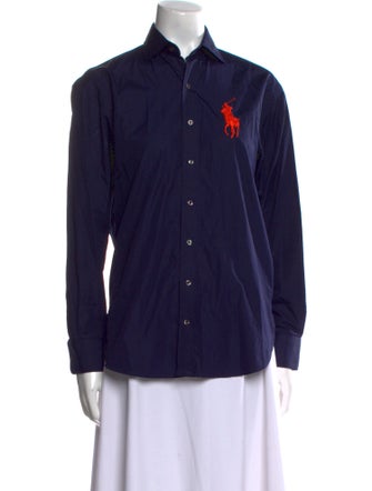 Ralph Lauren Black Label Long Sleeve Button-Up Top